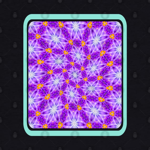 Pretty Purple Flower Pattern by PatternFlower